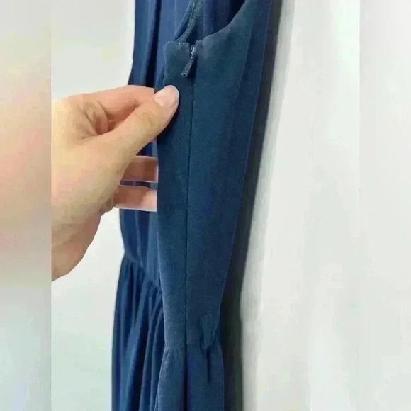 LOVE Womens Royal Blue Fit and Flare Holiday Party Dress Small Medium - Picture 6 of 15